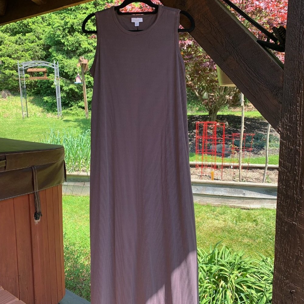 J.Jill nwot Pure JIll ribbed knit maxi dress Light soft raising M medium $119